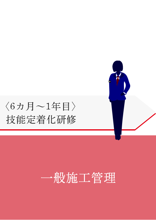 〈6カ月〜1年目〉技能定着化研修 一般施工管理